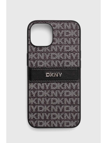 Кейс за телефон Dkny iPhone 14 / 15 / 13 6.1 в черно DKHCP14SPRTHSLK