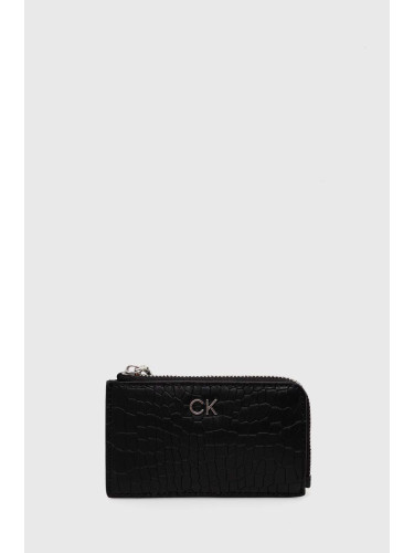 Портмоне Calvin Klein дамски в черно K60K612191