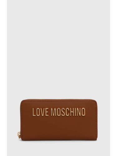 Портмоне Love Moschino дамски в кафяво JC5611PP1LKD0000