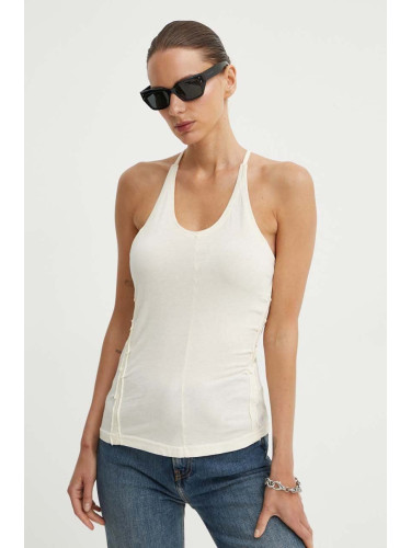 Памучен топ G-Star в бежово D24652-4107