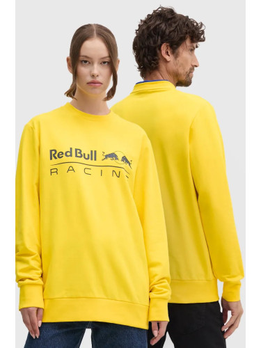 Суичър Red Bull Racing x Pepe Jeans в жълто с принт RU580002