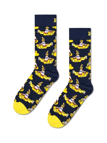 Чорапи Happy Socks Yellow Submarine Sock в тъмносиньо BEA01-6000