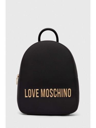 Раница Love Moschino в черно малък размер с апликация JC4193PP1LKD0000