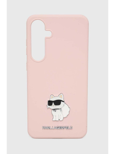 Кейс за телефон Karl Lagerfeld Galaxy S24+ S926 в розово KLHCS24MSMHCNPP