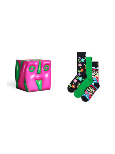 Чорапи Happy Socks 3-Pack Hyper Cube Gift Set (3 чифта) P001719