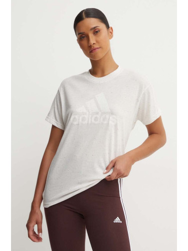 Тениска adidas в бяло IS3602