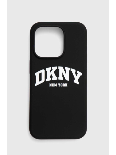 Кейс за телефон Dkny iPhone 15 Pro 6.1" в черно DKHMP15LSNYACH