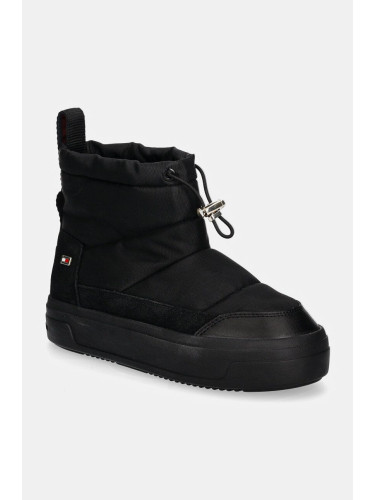 Апрески Tommy Hilfiger FLAG NYLON MINI SNOWBOOT в черно FW0FW08334