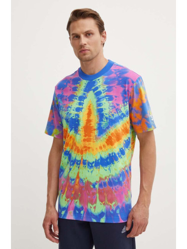 Памучна тениска adidas Originals Tie-Dyed Tee с десен IX6696