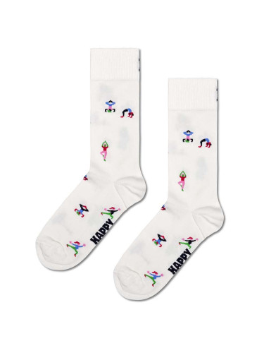 Чорапи Happy Socks Yogi Sock в бяло P001513