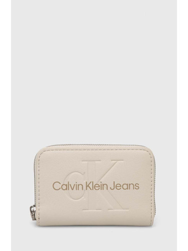 Портмоне Calvin Klein Jeans дамски в бежово K60K612255