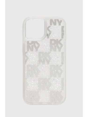 Кейс за телефон Dkny iPhone 15 / 14 13 6.1" в бяло DKHCP15SLCPEPT