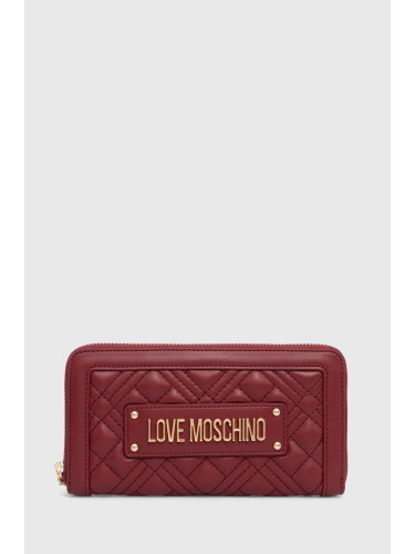 Портмоне Love Moschino дамски в бордо JC5600PP1LLA0000