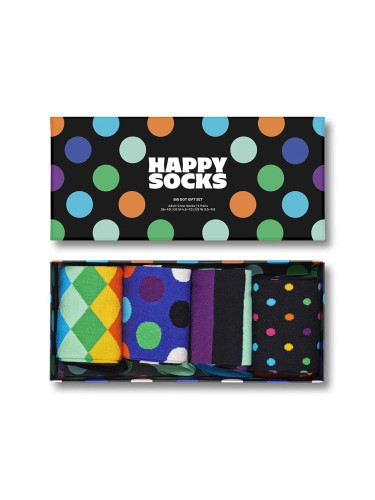 Чорапи Happy Socks 4-Pack Black Week Big Dot SXBDO09-0100