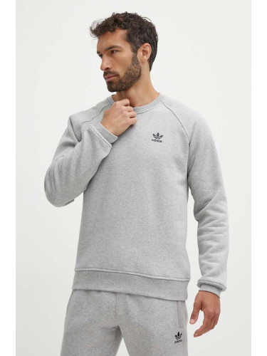 Суичър adidas Originals в сиво с меланжов десен IY4937