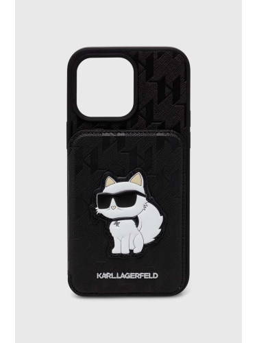 Кейс за телефон Karl Lagerfeld iPhone 15 Pro Max 6.7" в черно