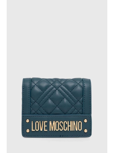 Портмоне Love Moschino дамски в зелено JC5601PP1LLA0000