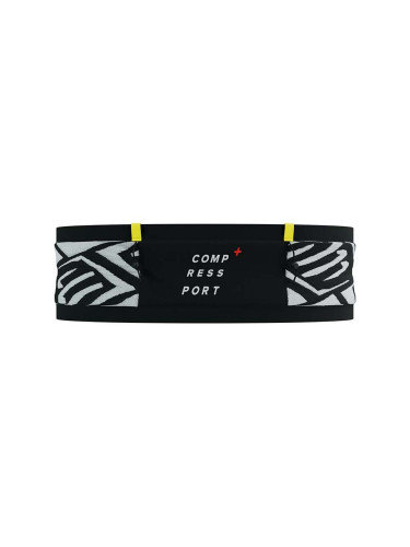 Колан за бягане Compressport Free Belt Pro в черно CU00011B