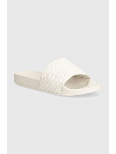 Чехли Tommy Hilfiger MONOGRAM POOL SLIDE в бяло FW0FW07989