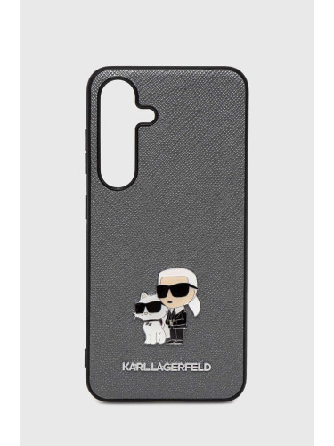 Кейс за телефон Karl Lagerfeld Samsung Galaxy S24 S921 в сиво KLHCS24SPSAKCMPG