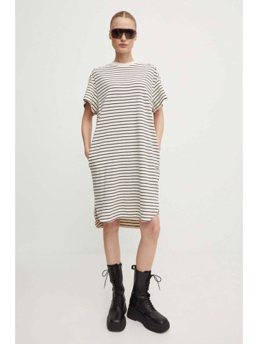 Памучна рокля G-Star къса с уголемена кройка D24484-C339