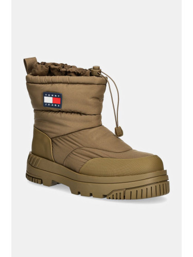 Апрески Tommy Jeans TJM SNOW BOOT в зелено EM0EM01449