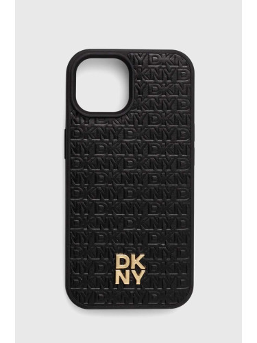 Кейс за телефон Dkny iPhone 15 / 14 / 13 6.1 в черно DKHMP15SPSHRPSK