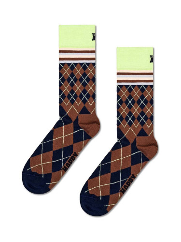 Чорапи Happy Socks Mixed Argyle Sock в кафяво P001620