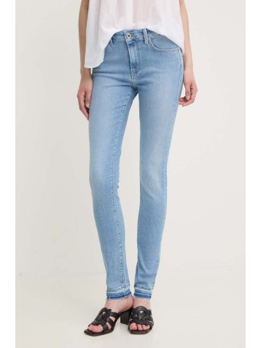 Дънки Pepe Jeans SKINNY JEANS MW в синьо PL204728MP9