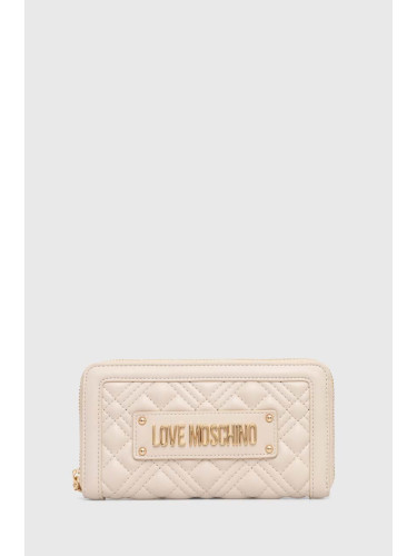 Портмоне Love Moschino дамски в бежово JC5600PP1LLA0000