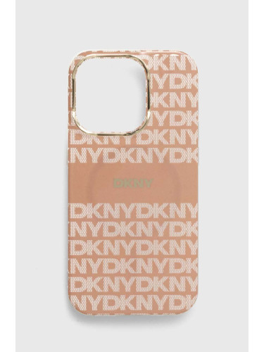 Кейс за телефон Dkny iPhone 14 Pro 6.1 в оранжево DKHMP14LHRHSEP