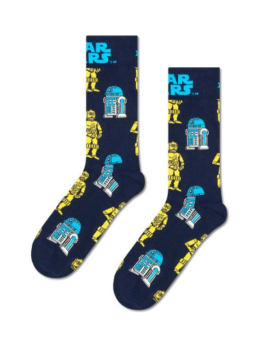 Чорапи Happy Socks x Star Wars R2D2 & C3PO Sock в тъмносиньо P002883