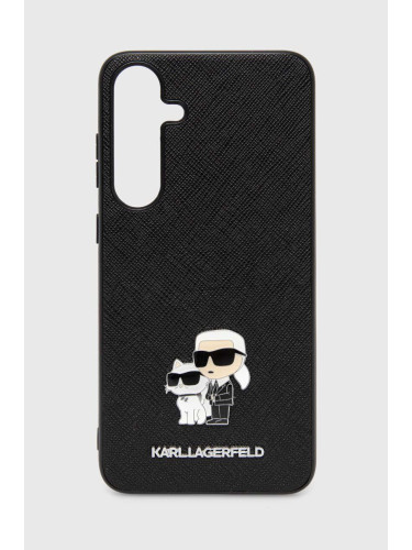 Кейс за телефон Karl Lagerfeld Galaxy S24+ S24 + S926 в черно KLHCS24MPSAKCMPK