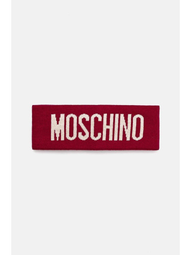 Вълнена лента за глава Moschino в черно