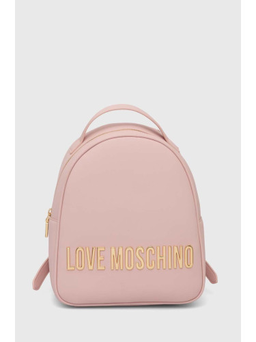 Раница Love Moschino в розово малък размер с апликация JC4197PP1LKD0000