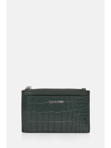 Портмоне Calvin Klein дамски в зелено K60K612675