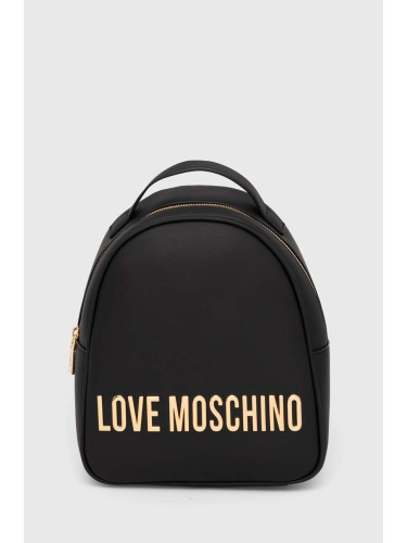 Раница Love Moschino в черно малък размер с апликация JC4197PP1LKD0000