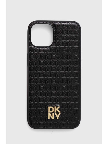 Кейс за телефон Dkny iPhone 14 / 15 / 13 в черно DKHMP14SPSHRPSK