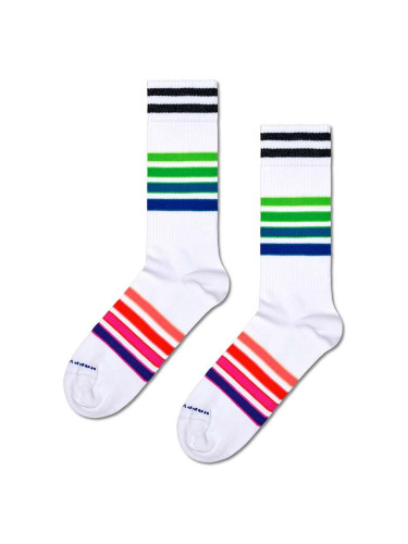 Чорапи Happy Socks Street Stripe Sneaker Sock в бяло P000708