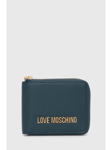 Портмоне Love Moschino дамски в зелено JC5639PP1LLD0000