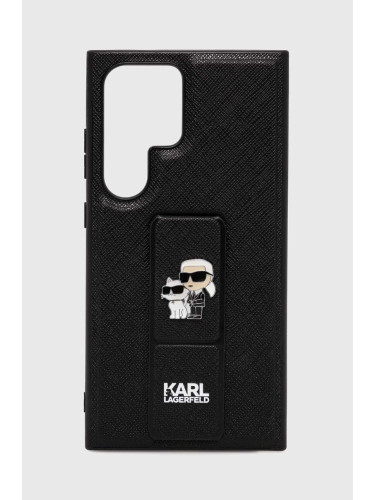 Кейс за телефон Karl Lagerfeld S24 Ultra S928 в черно KLHCS24LGSAKCPK