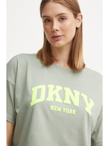 Памучна тениска Dkny в зелено DP4T9945