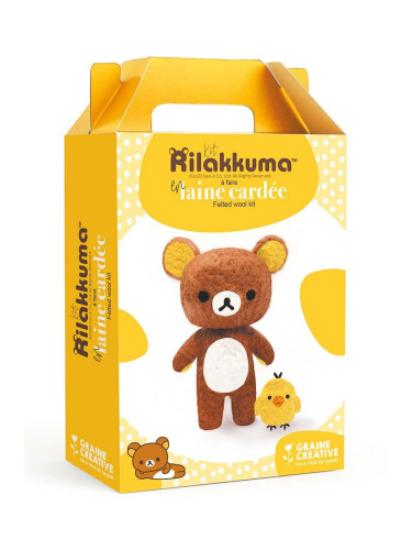 Комплект diy играчка от вълна Graine Creative Rilakkuma Carded Wool Kit