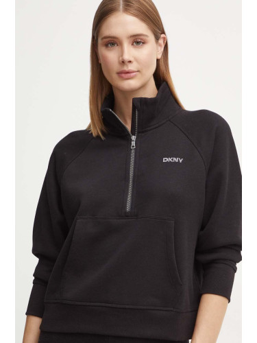 Суичър Dkny в черно с качулка с апликация DP4T9993