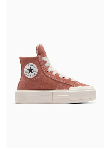 Велурени кецове Converse Chuck Taylor All Star Cruise в оранжево A10437C