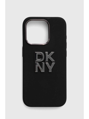 Кейс за телефон Dkny iPhone 15 Pro 6.1 в черно DKHCP15LSMCBSK