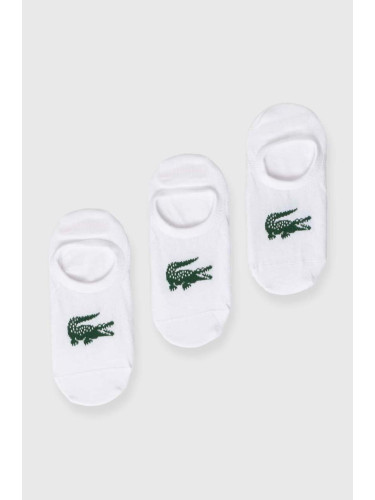 Чорапи Lacoste (3 броя) в бяло