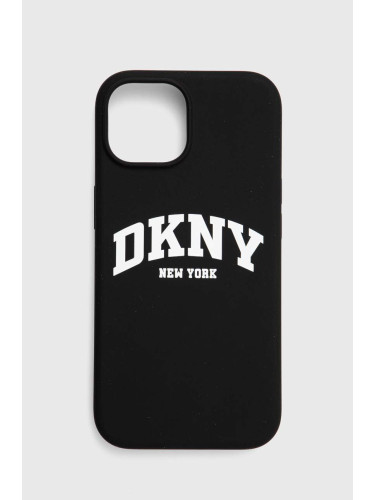 Кейс за телефон Dkny iPhone 15 / 14 13 6.1" в черно DKHMP15SSNYACH