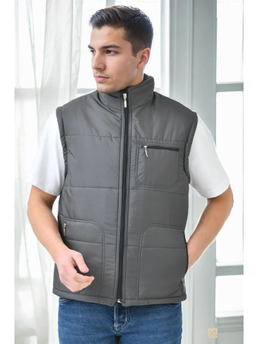 84478 Dewberry Classic Mens Vest-GREY