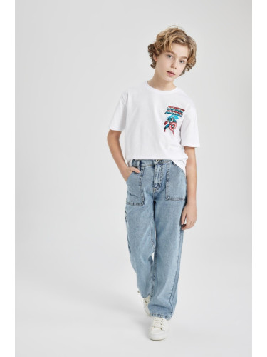 DEFACTO Boys' Wide Leg Wide Leg Jeans